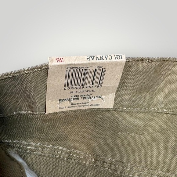 Red Head Shorts Mens 36 Beige RH Canvas Work Cargo Utility Pockets Outdoor - Picture 6 of 9